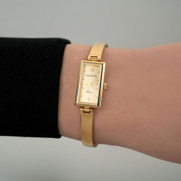 Кварцевые женские часы из желтого золота (арт. 260101ж) – изображение 3