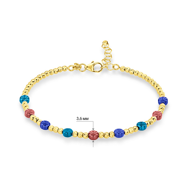 Браслет из желтого золота Francelli (арт. 3261098жргс) – изображение 3