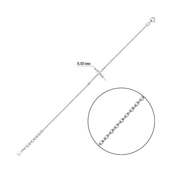 Браслет зі срібла «Хрестик» (арт. 7509/661) – зображення 2