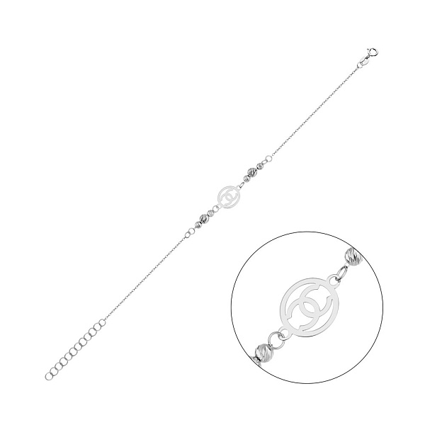 Браслет из белого золота (арт. 325466б) – изображение 1