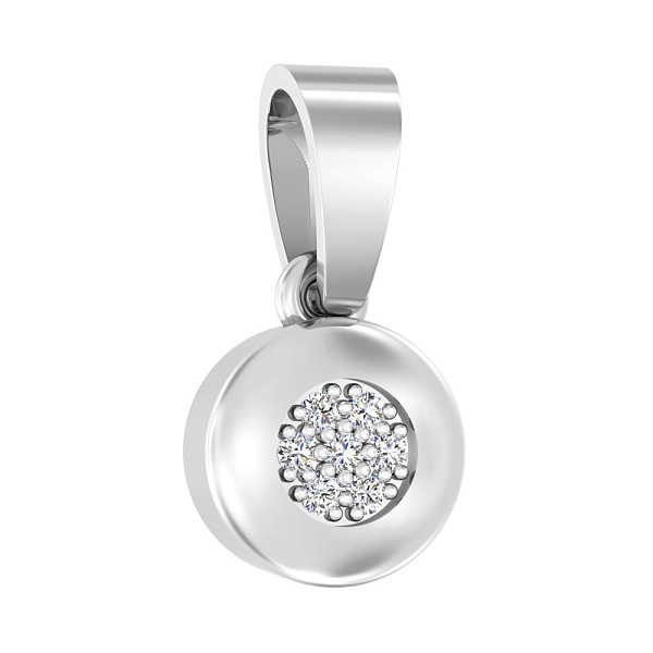 Золотая подвеска с фианитами (арт. 442100б) – изображение 1