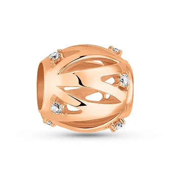 Золотой шарм с фианитами  (арт. 3108973101)