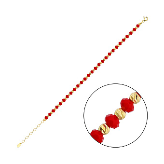 Браслет зі срібла з жовтим родіюванням і оніксом (арт. 7509/2100жок)