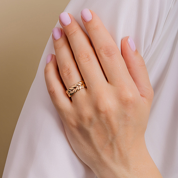 Золотое кольцо Колосок (арт. 141282) – изображение 6