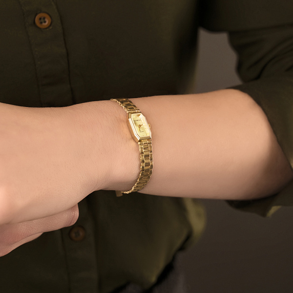 Женские кварцевые часы из желтого золота (арт. 260208ж) – изображение 4