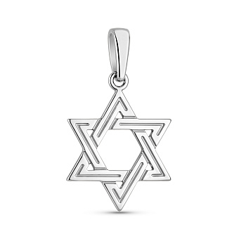 Фото Золота підвіска Зірка Давида (арт. 440243б)