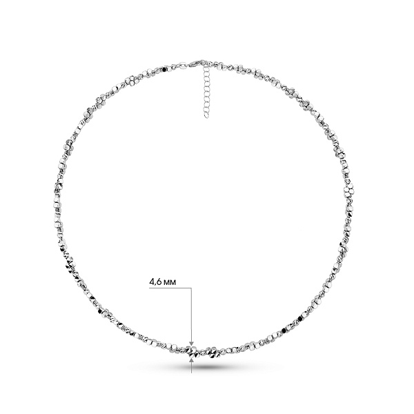 Кольє з білого золота Francelli (арт. 352939б) – зображення 7
