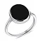 Серебряное кольцо с ониксом (арт. 7501/6796о) – изображение 1