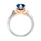 Золотое кольцо с топазом и фианитами Blue Ocean (арт. 140748Пбл) – изображение 2