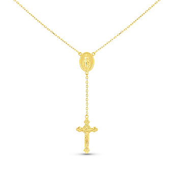 Фото Колье Розарий из желтого золота (арт. 360166ж)