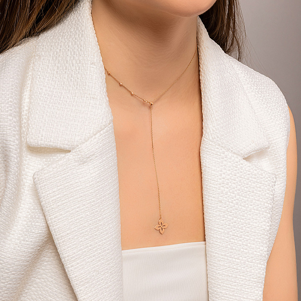 Кольє з червоного золота (арт. 352617) – зображення 4