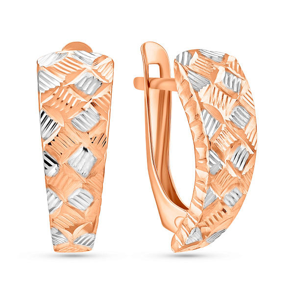 Сережки з червоного золота (арт. 121233) – зображення 1