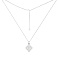 Серебряное колье Клевер с фианитами (арт. 7507/2489/7) – изображение 2