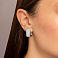 Серьги из белого золота Francelli (арт. е1091996б) – изображение 2
