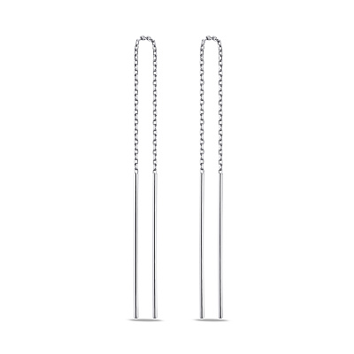 Сережки-протяжки зі срібла (арт. 7502/4856/2)