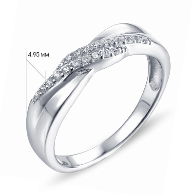 Серебряное кольцо с фианитами (арт. 7501/4248)