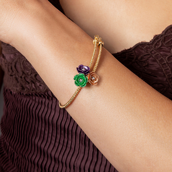 Браслет Francelli Квіти з золота (арт. 326197жзфрб) – зображення 2