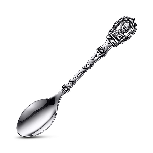 Дитяча срібна ложка «Святий Миколай» на хрестини (арт. 7922/8100267) – зображення 1