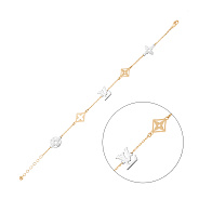 Фото Браслет з червоного і білого золота (арт. 324168кб)