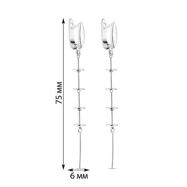 Сережки-підвіски зі срібла Trendy Style (арт. 7502/4226) – зображення 2