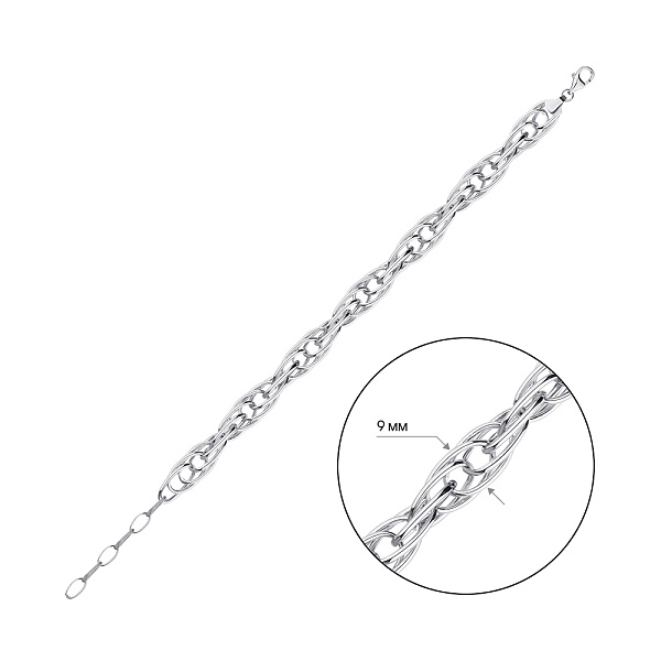 Браслет из серебра (арт. 7509/4416) – изображение 2