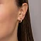 Золотые серьги конго (арт. 110451кб) – изображение 2