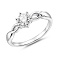 Серебряное кольцо с фианитом (арт. 7501/8639) – изображение 1