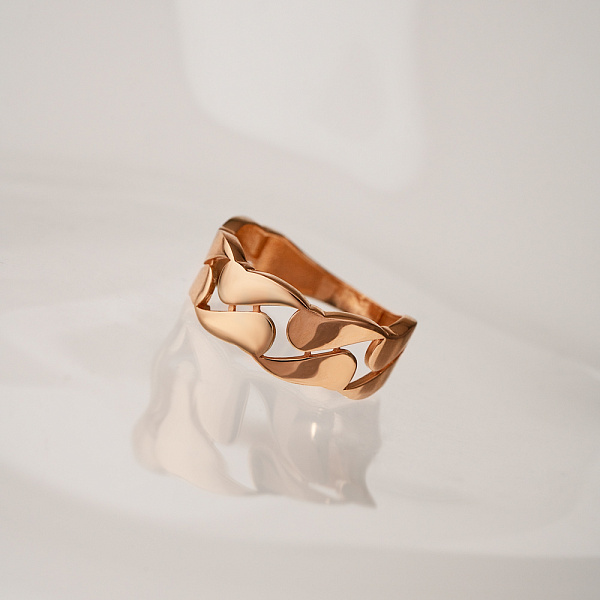 Широка золота каблучка Ланки (арт. 155620) – зображення 3