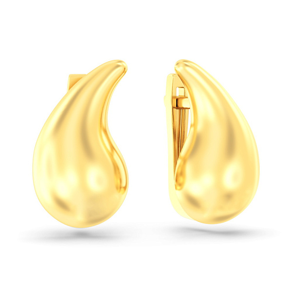Сережки Краплі з золота (арт. 1101212ж) – зображення 1