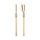 Серьги-подвески из красного золота Спичка (арт. 110023) – изображение 1