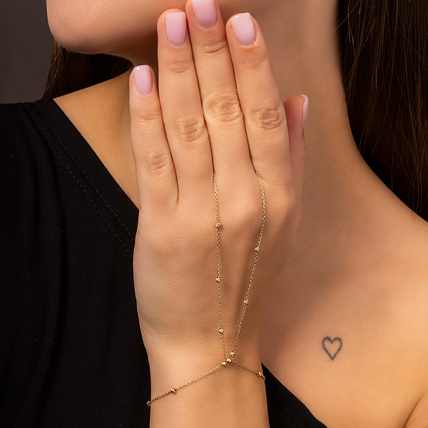 Слейв браслет из желтого золота (арт. 340101ж) – изображение 3