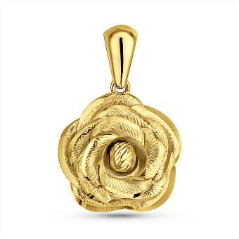 Золотой кулон Роза (арт. 424974ж)
