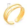 Фалангова подвійна каблучка з золота (арт. 140700фж) – зображення 3