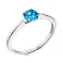 Срібна каблучка з аквамарином (арт. 7501/574Амсп) – зображення 1