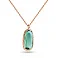 Золоте кольє із зеленим кварцом (арт. 352382Пкз) – зображення 1