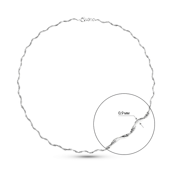 Колье Francelli из белого золота (арт. 352525б) – изображение 6