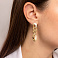 Серьги Francelli из желтого золота (арт. 1091664жм) – изображение 2