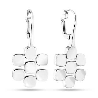 Фото Серьги-подвески Francelli из белого золота (арт. 107784б)