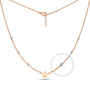 Золотое колье Звезда (арт. 352502кб)