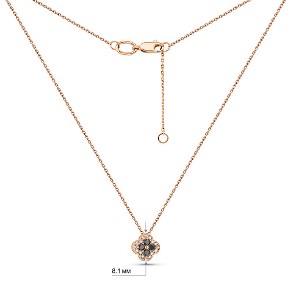 Золотое колье с фианитами (арт. 1ПУС-1-11) – изображение 5