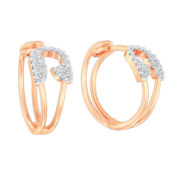 Золоті сережки Шпильки з фіанітами (арт. 114600) – зображення 1