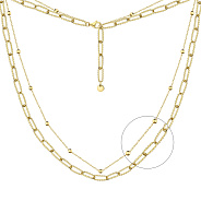 Фото Серебряное колье с желтым родированием Trendy Style (арт. 7507/2012ж)