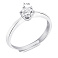 Безразмерное кольцо из серебра с фианитом (арт. 7501/6149) – изображение 2