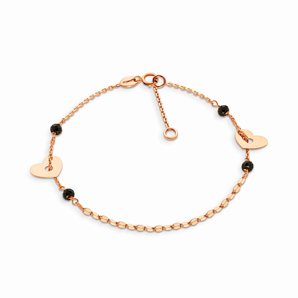 Золотой женский браслет с ониксом (арт. 323385о) – изображение 1