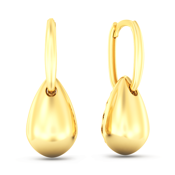 Золоті сережки Крапля (арт. 1101222ж) – зображення 1