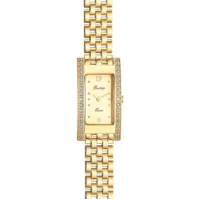 Кварцовий жіночий годинник з жовтого золота (арт. 260142ж)