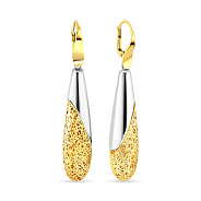 Длинные серьги Francelli из золота в комбинированном цвете металла (арт. 103574жб)