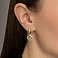 Серьги-подвески из желтого золота с фианитами (арт. 104804ж) – изображение 2