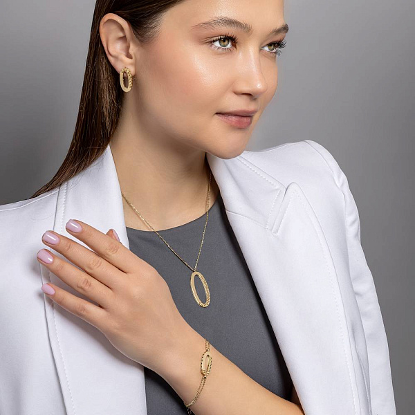 Браслет из желтого и белого золота (арт. 3261151жб) – изображение 6