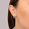 Золотые серьги с бриллиантами (арт. С011002015бк) – изображение 2
